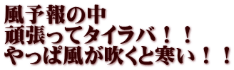 風予報の中 頑張ってタイラバ！！ やっぱ風が吹くと寒い！！