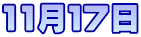 11月１７日