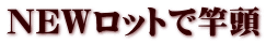 NEWロットで竿頭