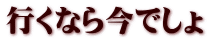 行くなら今でしょ